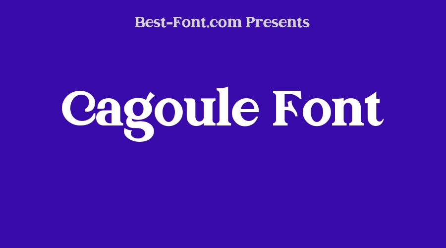 Cagoule Font