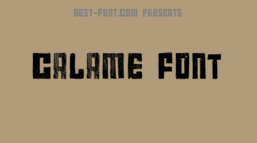 Calame Font
