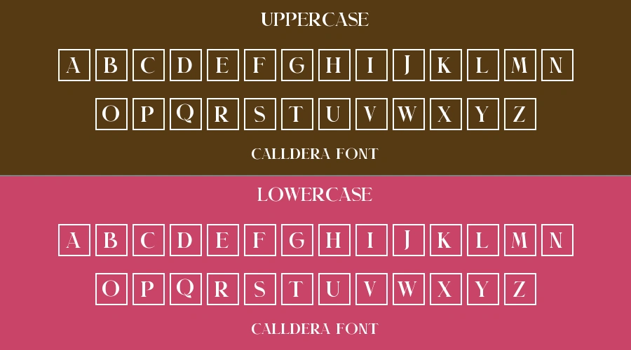 Calldera Font Preview