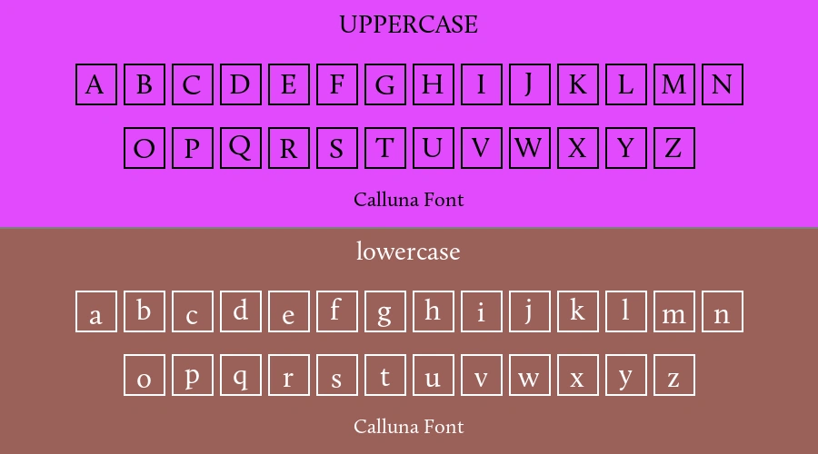 Calluna Font Preview