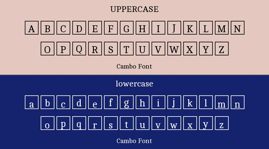 Cambo Font Preview