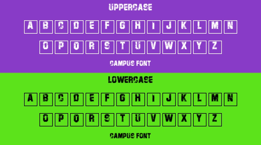 CAMPUS Font Preview