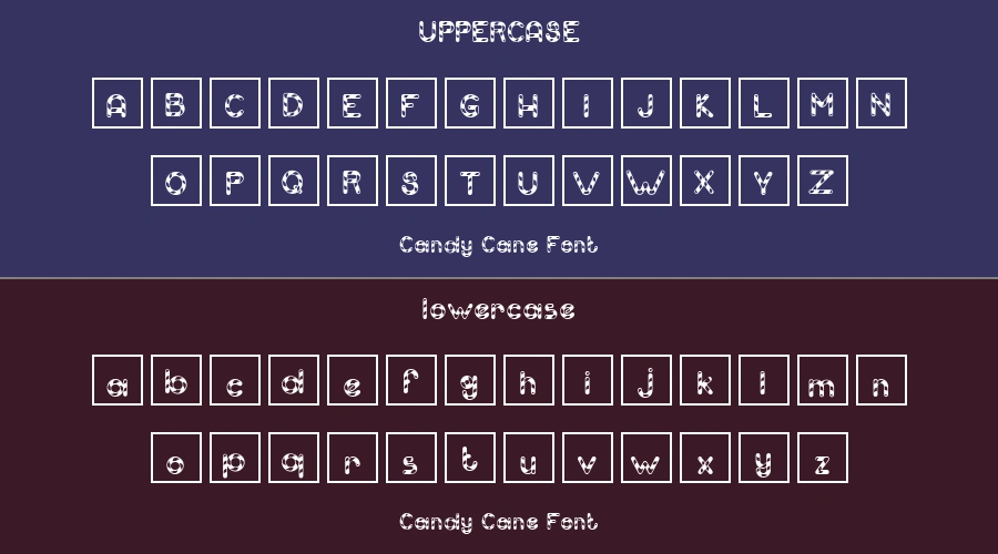 Candy Cane Font Preview