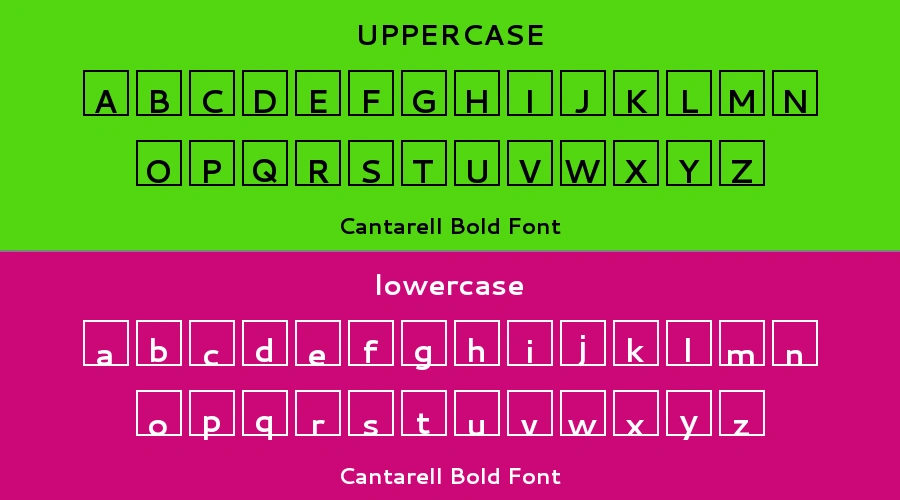 Cantarell Bold Font Preview