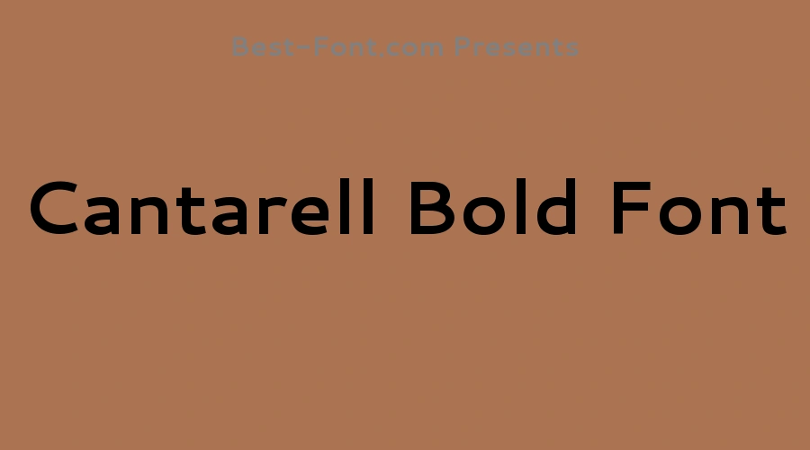 Cantarell Bold Font