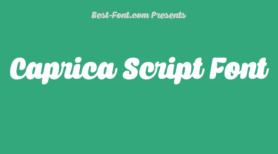 Caprica Script Font