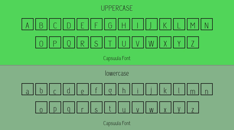 Capsuula Font Preview