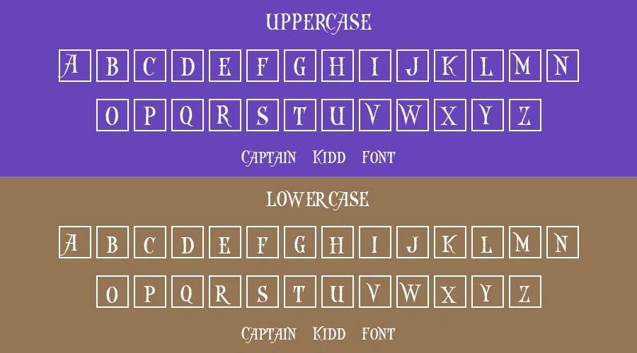 Captain Kidd Font Preview