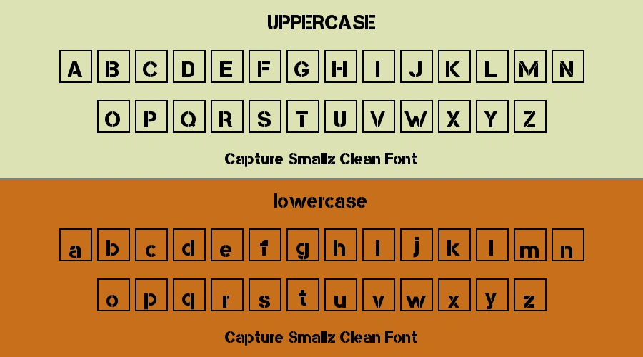 Capture Smallz Clean Font Preview