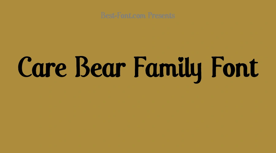 Care Bear Family Font