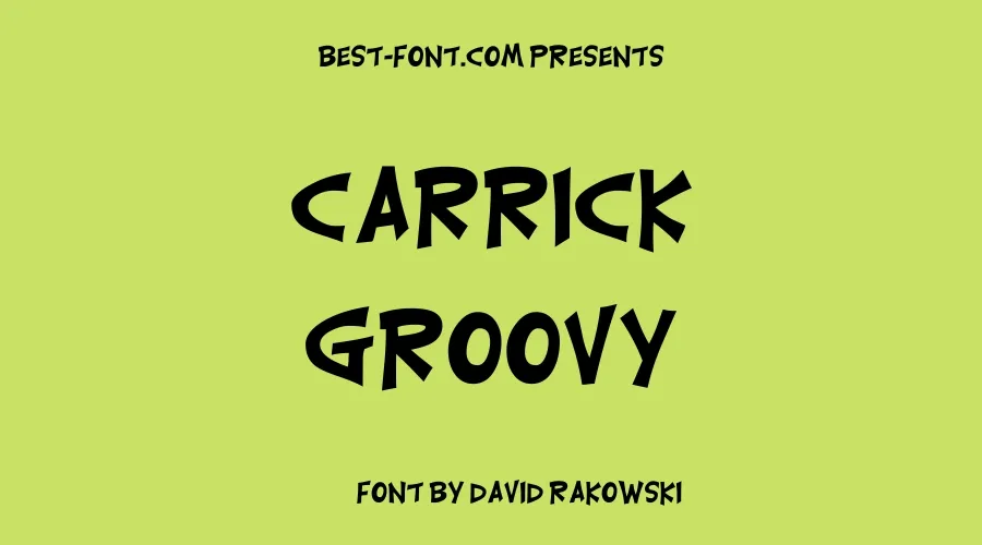 Carrick Groovy Font