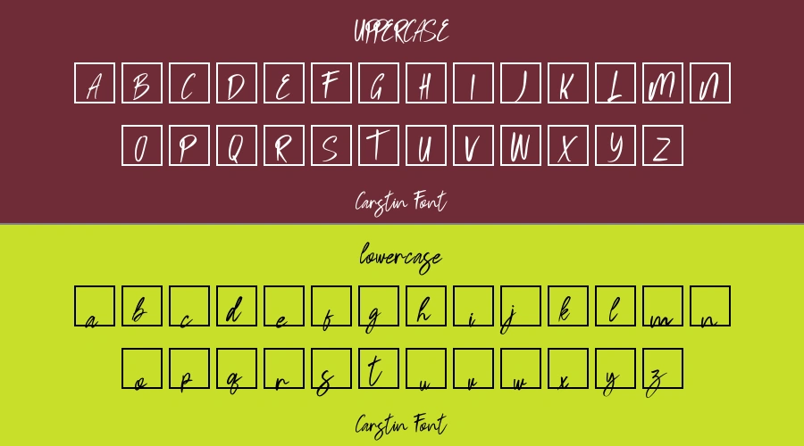 Carstin Font Preview