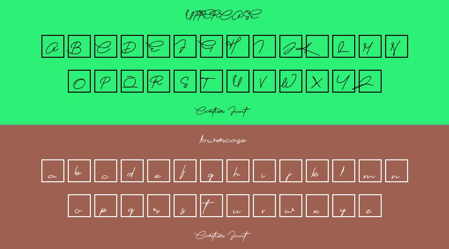 Cartier Font Preview