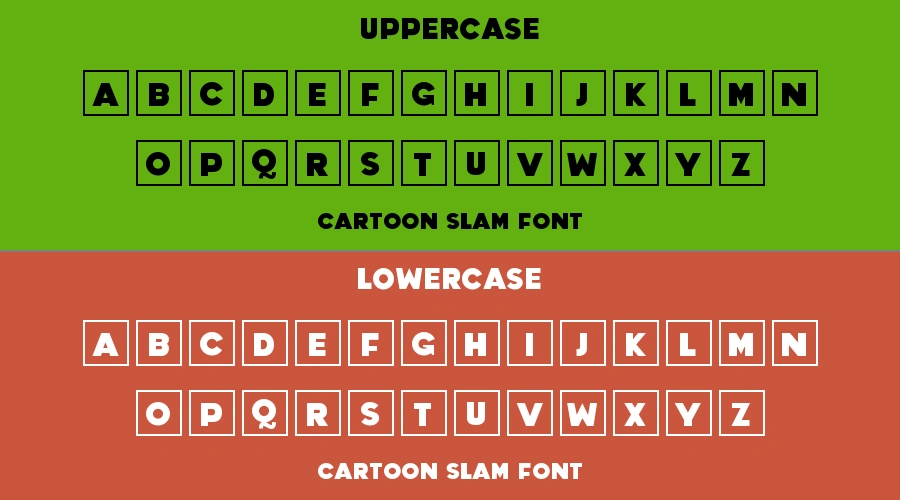 Cartoon Slam Font Preview