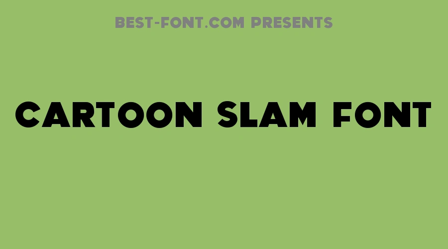 Cartoon Slam Font