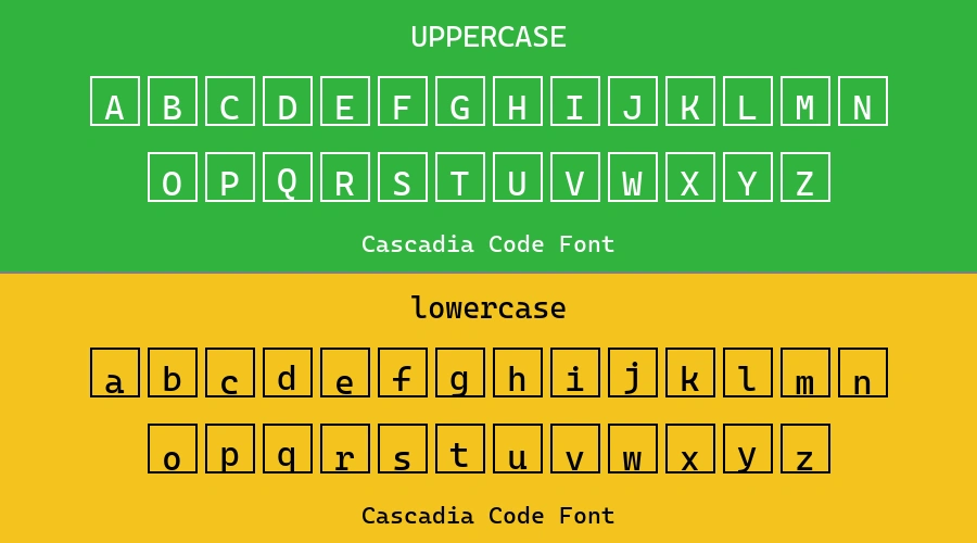 Cascadia Code Font Preview