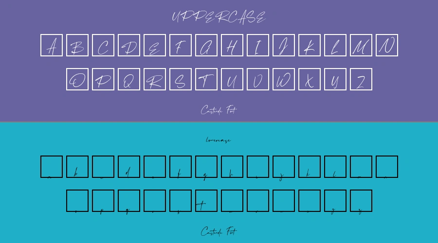 Castende Font Preview