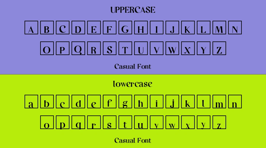 Casual Font Preview