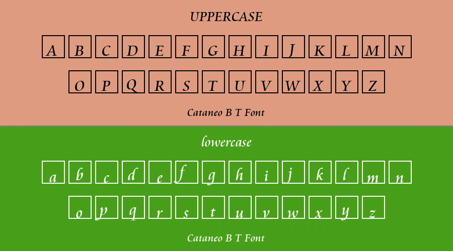 Cataneo B T Font Preview