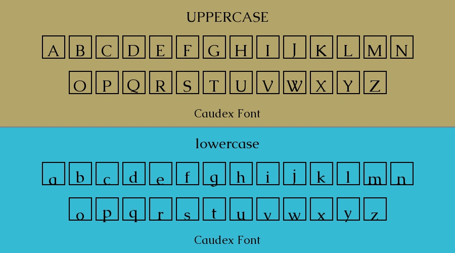 Caudex Font Preview