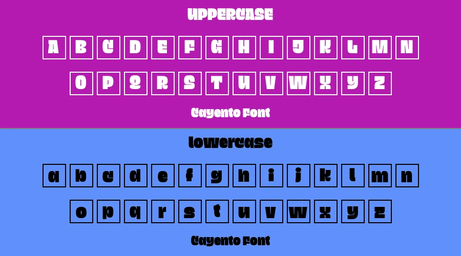 Cayento Font Preview