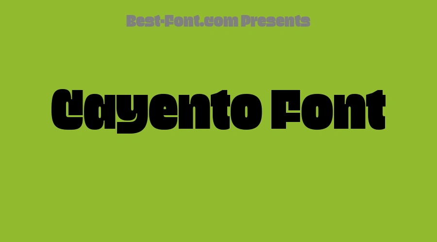 Cayento Font