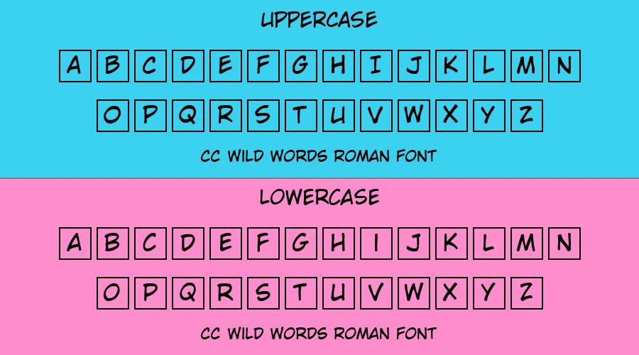 CC Wild Words Roman Font Preview