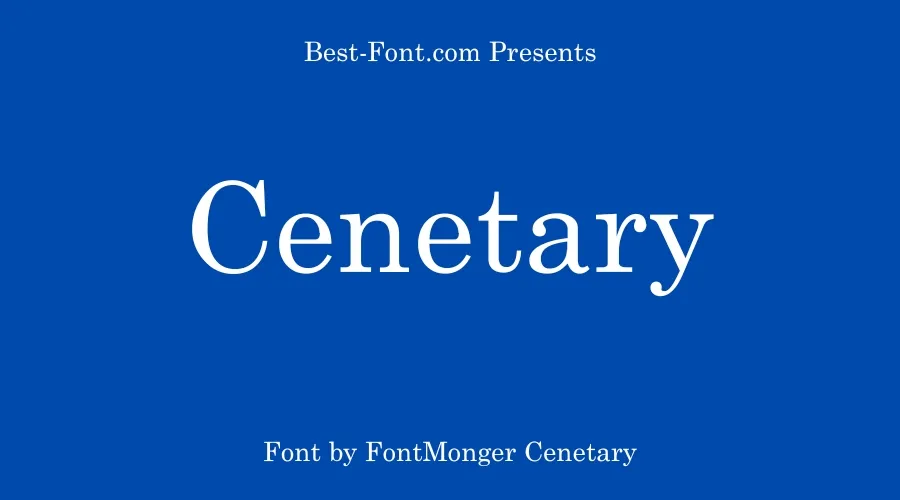 Cenetary Font