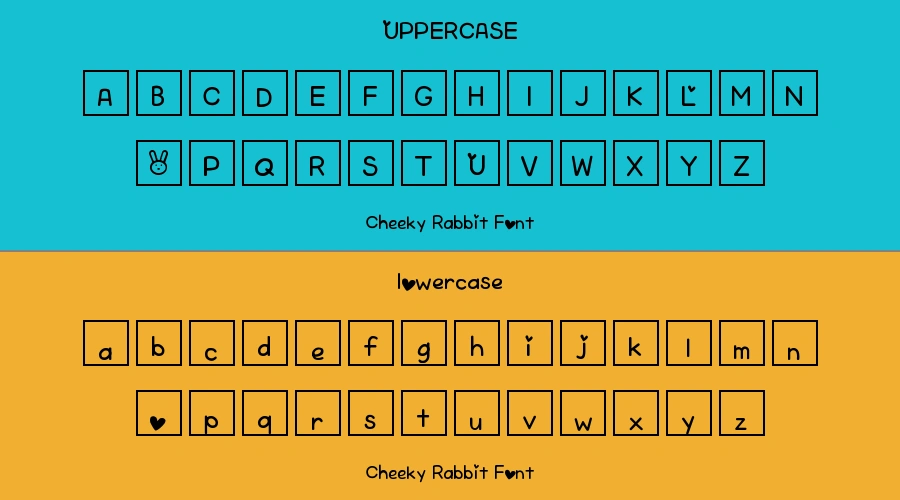 Cheeky Rabbit Font Preview
