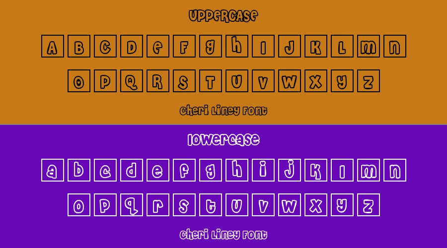 Cheri Liney Font Preview