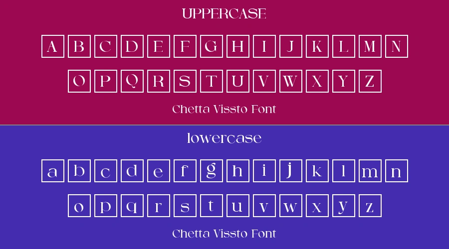 Chetta Vissto Font Preview