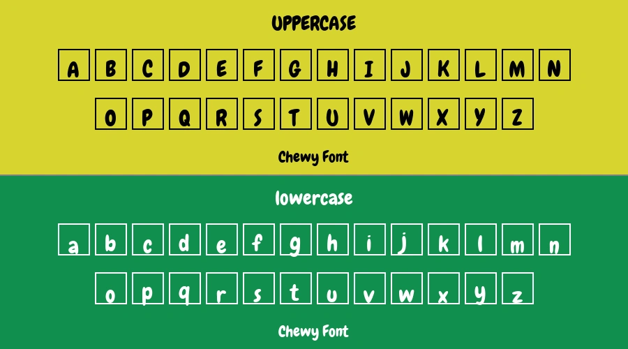 Chewy Font Preview