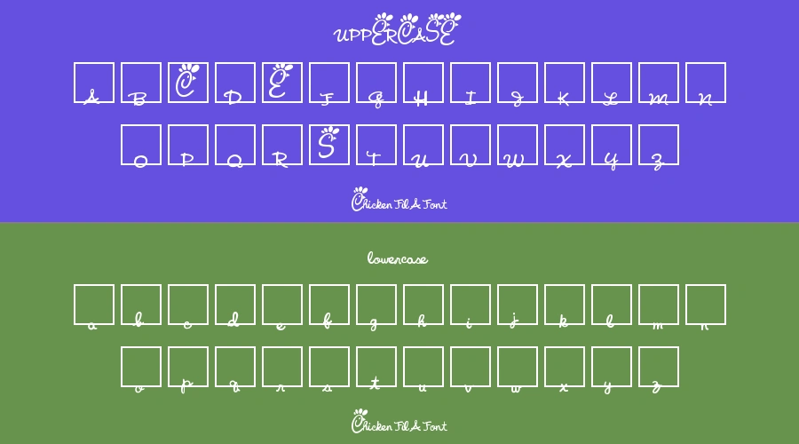 Chicken Fil A Font Preview
