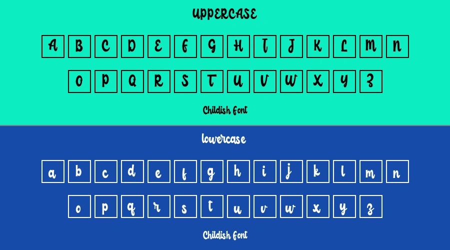 Childish Font Preview