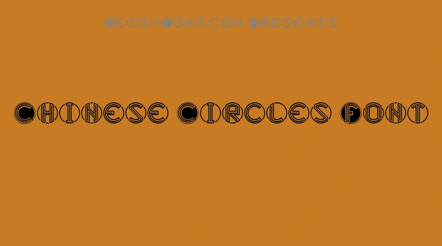 Chinese Circles Font