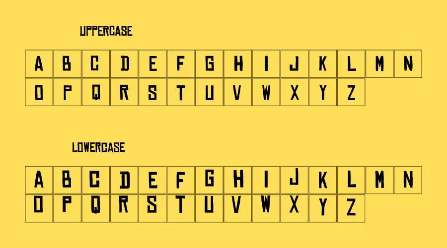 Chinese Rocks Font Preview