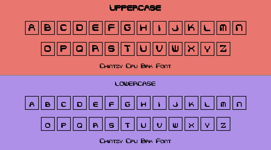 Chintzy Cpu Brk Font Preview