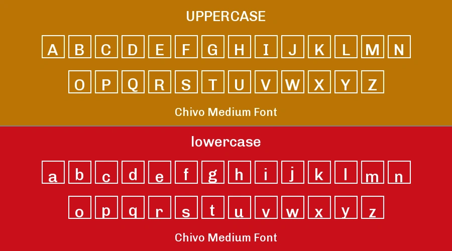 Chivo Medium Font Preview