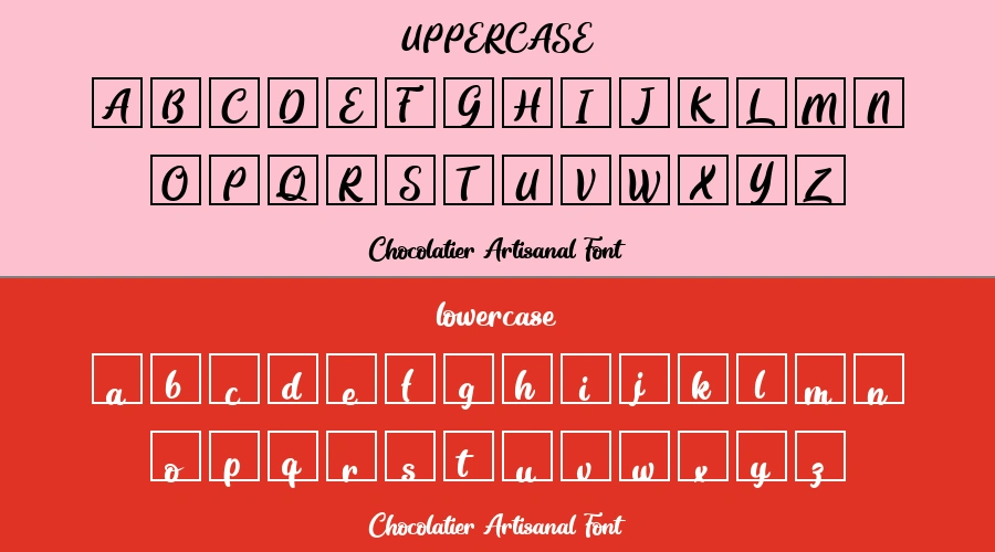 Chocolatier Artisanal Font Preview