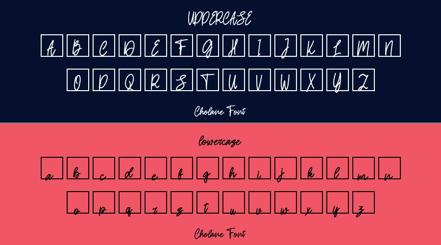 Cholane Font Preview