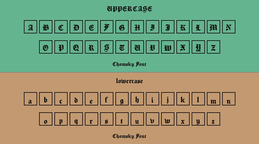Chomsky Font Preview