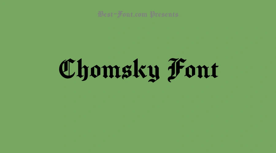 Chomsky Font