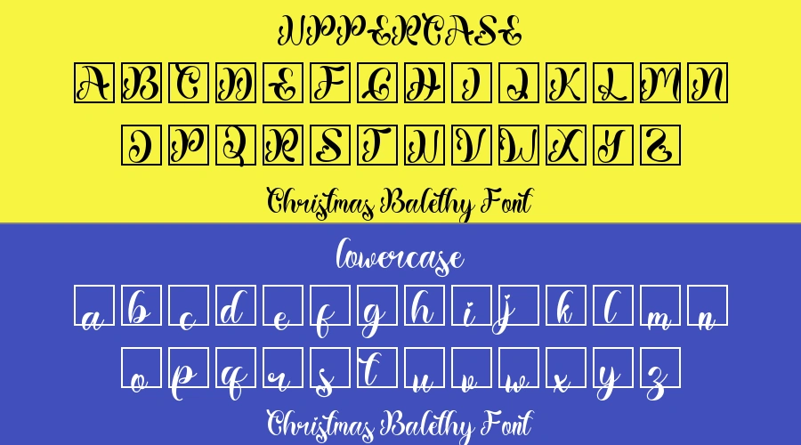 Christmas Balethy Font Preview