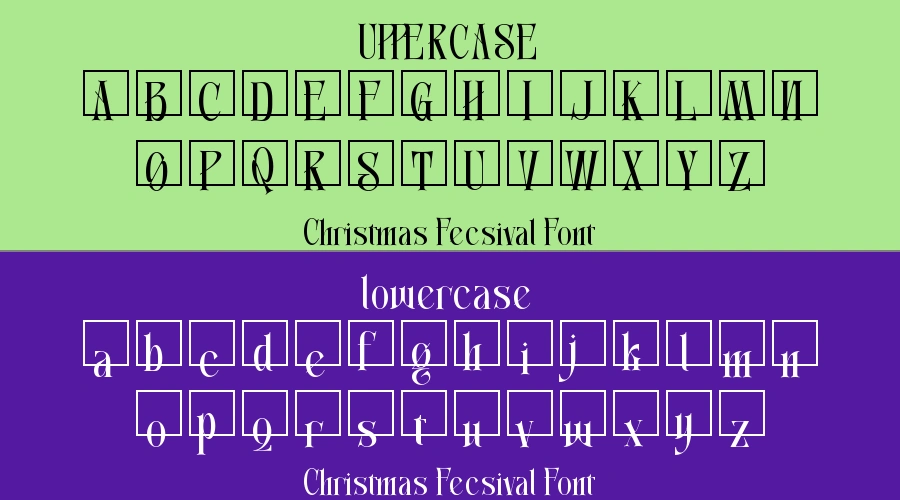 Christmas Fecsival Font Preview