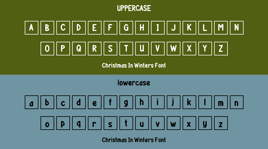 Christmas In Winters Font Preview
