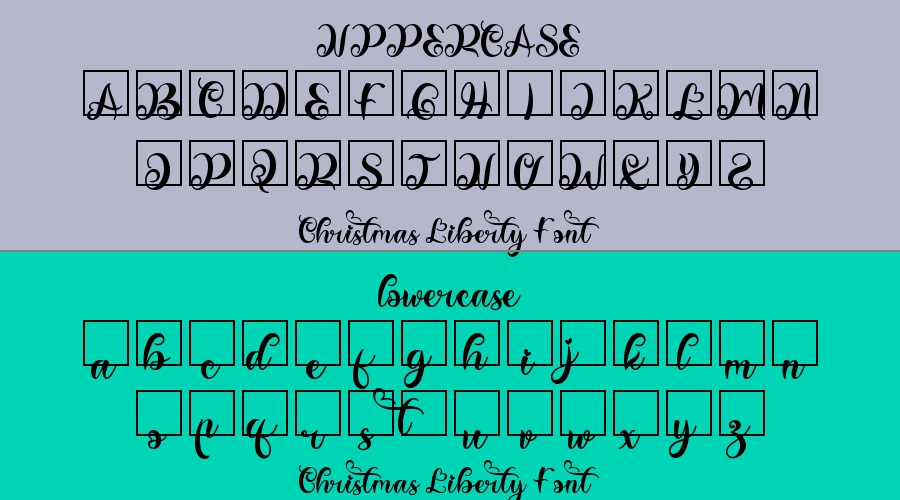 Christmas Liberty Font Preview