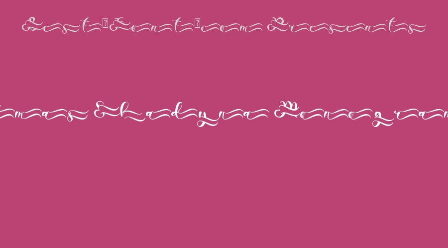 Christmas Shadyna Monogram Font