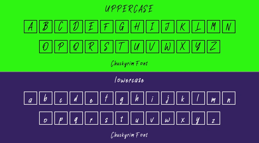 Chuckyrim Font Preview