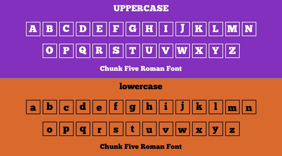 Chunk Five Roman Font Preview