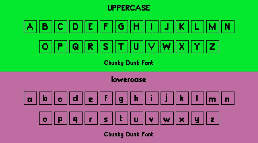 Chunky Dunk Font Preview